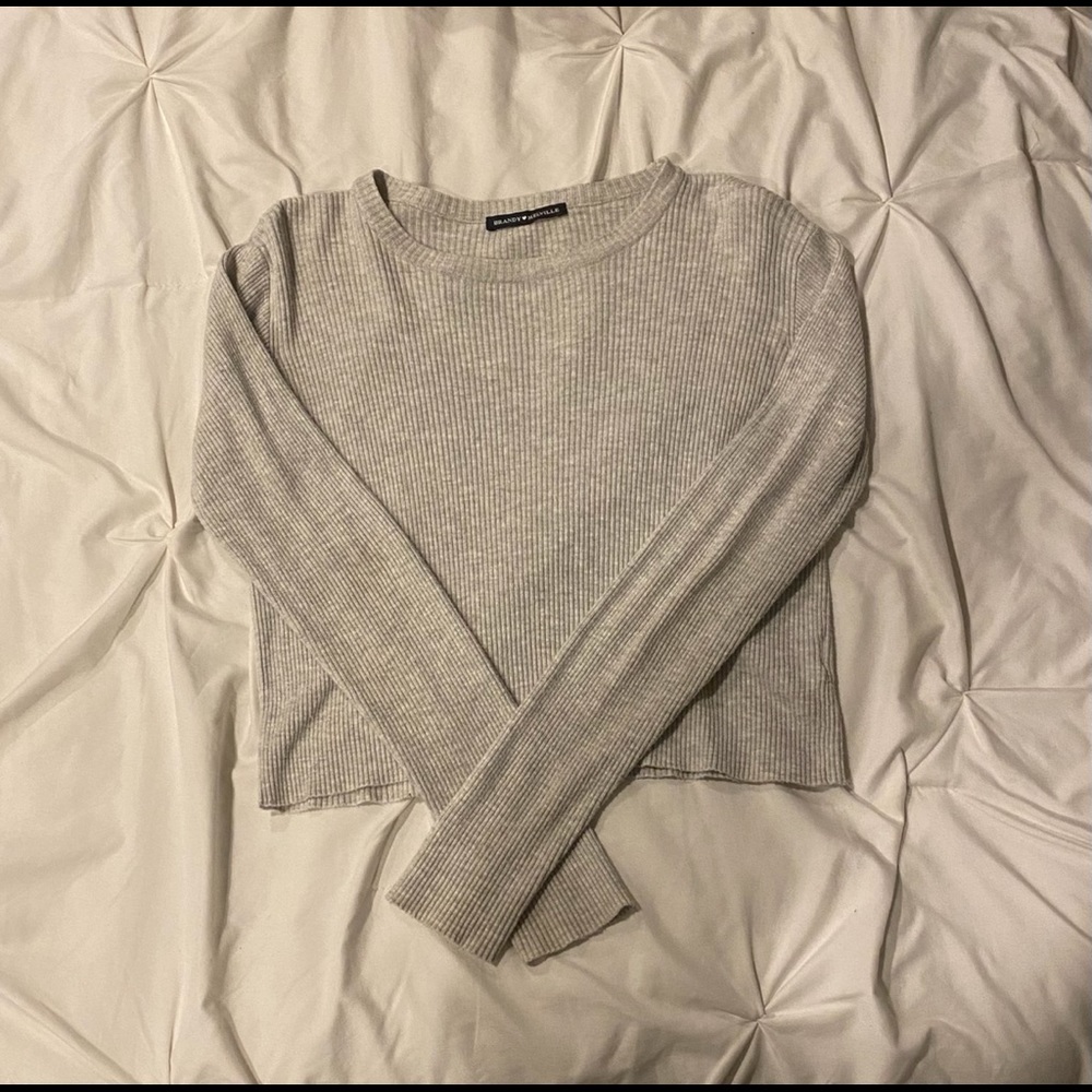 Grey Brandy Melville Long Sleeve